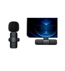 Type-c Girişli Telefon Uyumlu Kablosuz Youtube Facebook Tiktok Yayın Kablosuz Yaka Mikrofonu - Lisinya