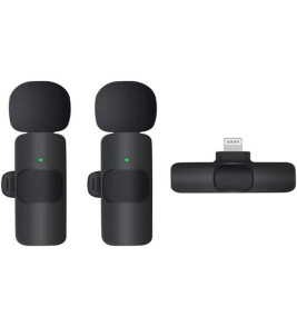 K9 Kablosuz Yaka Mikrofonu Lightning 2’li Mini Mikrofon Youtube Tik Tok 2 Adet - Lisinya