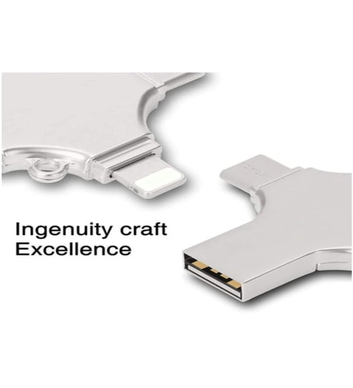 Otg 4in1 Cep Telefonu Çok Fonksiyonlu Usb Flash Bellek 64 Gb Type-c, Micro Sd Ve Kart Okuyucu - Lisinya