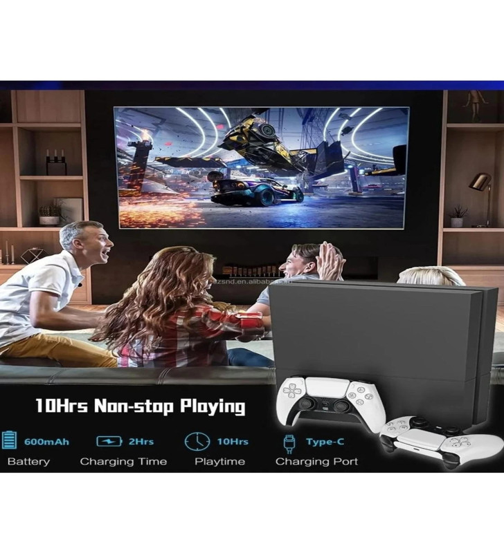 P4 Plus Bluetooth Titreşimli Ps4/ps5 Uyumlu Pc Telefon Joystick Kablosuz Oyun Kolu Siyah - Lisinya