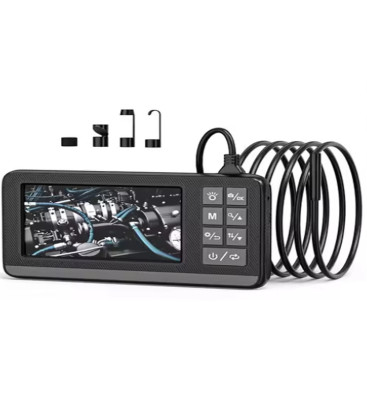 Ekranlı Çift Kameralı 5 Mt Sert Kablo Endoskop Kamera 8 Mm 4.3 Inc Hafıza Kart Destekli - Lisinya