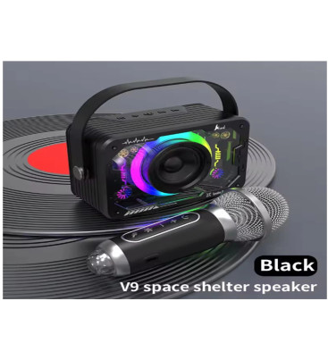 Vtn-82 Taşınabilir Kablosuz Işıklı Bluetooth Hoparlör Ses Değiştirme Özellikli - Lisinya