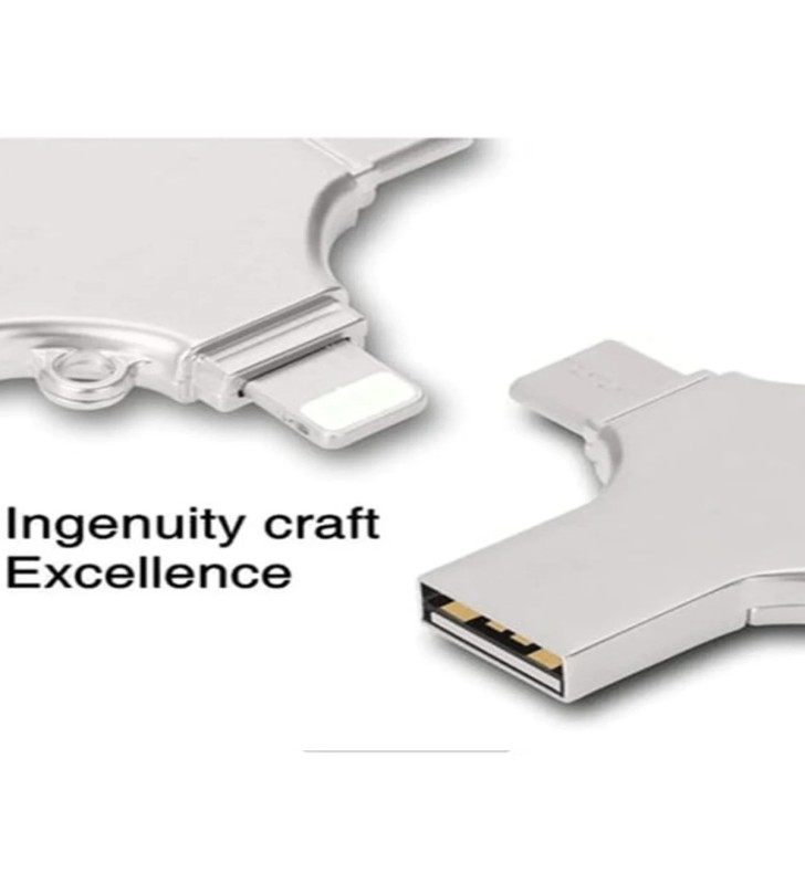 Otg 4in1 Cep Telefonu Çok Fonksiyonlu Usb Flash Bellek 128 Gb Type-c, Micro Sd Ve Kart Okuyucu - Lisinya