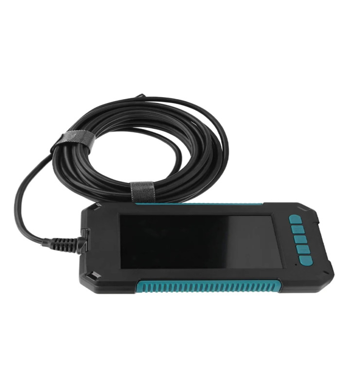 Ekranlı Çift Kameralı 10 Mt Hafıza Kart Destekli Sert Kablo Yılan Endoskop Kamera 5.5 Mm 4.3 Inc - Lisinya