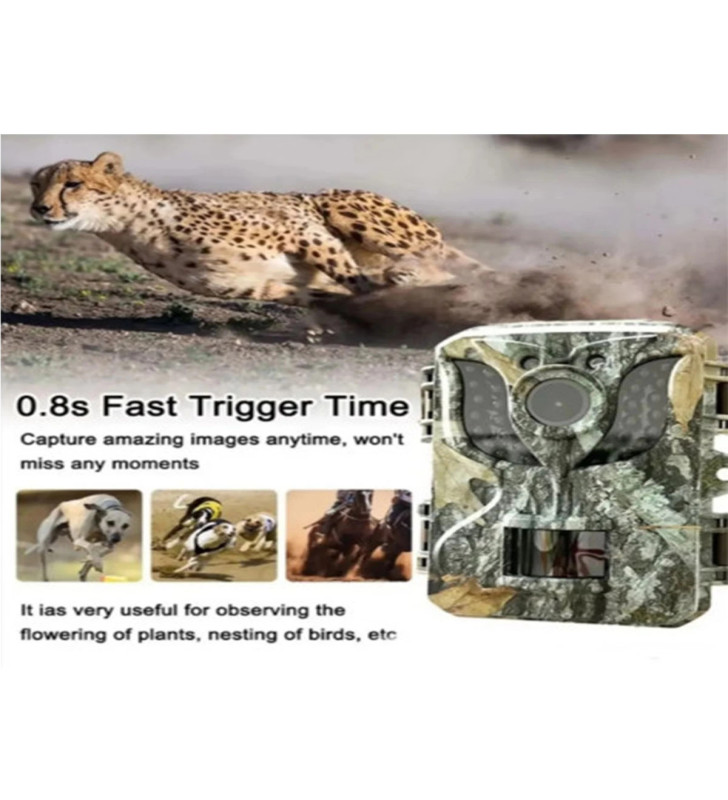 Fotokapan Kamera 16mp Full Hd 1080p Gece Görüşlü 2 Inç Lcd Ekran Su Geçirmez - Lisinya