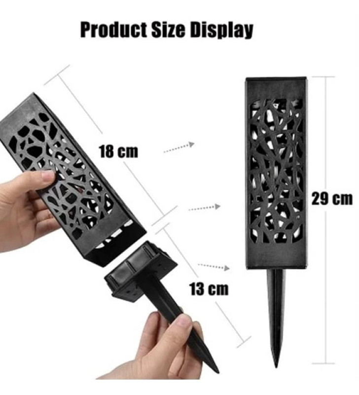 Dekoratif Solar Güneş Enerjili Bahçe Aydınlatması Yürüyüş Yolu Seti ( 6 Adet ) - Lisinya