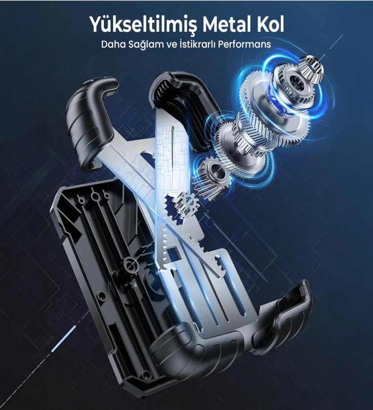 360° Derece Ayarlanabilen Gidon Bağlantılı Bisiklet Motosiklet İçin Abs 4-7.8″ İnç Telefon Tutucu - Lisinya