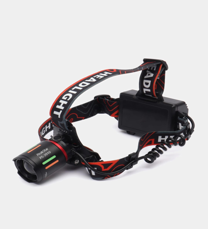 Ps-2910 Şarjlı Profesyonel Zoomlu Kamp Avcı Balıkçı Kafa Lambası Feneri - Lisinya