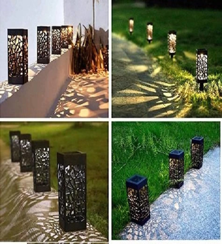 Dekoratif Solar Güneş Enerjili Bahçe Aydınlatması Yürüyüş Yolu Seti ( 8 Adet ) - Lisinya