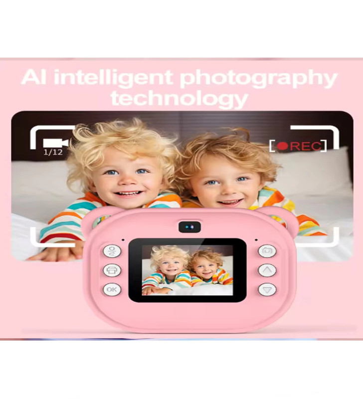 Dijital Video Kayıt Fotoğraf Çocuk Kamerası Anlık Termal Resim Kağıt Baskılı Vtn-09 - Lisinya