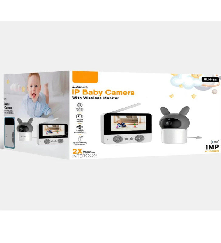 Bebek Kamerası Kumandalı Monitörlü Karşılıklı Konuşma Özellikli , Hatırlatıcılı Ip Bebek Kamerası - Lisinya