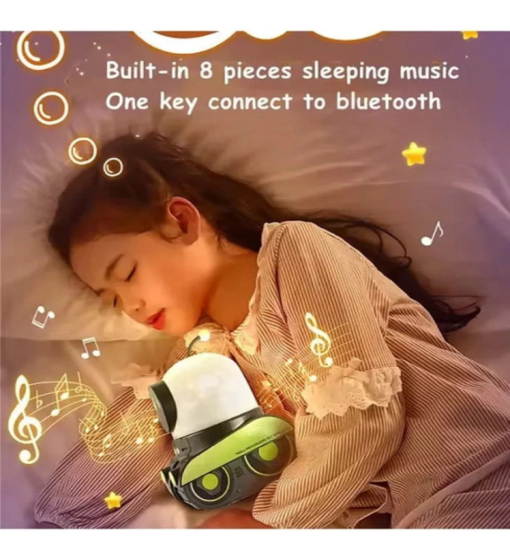 Robot Projeksiyon Gece Lambası Hoparlörlü Şarjlı Yıldızlı Gökyüzü Temalı Led Projeksiyon Lambası - Lisinya