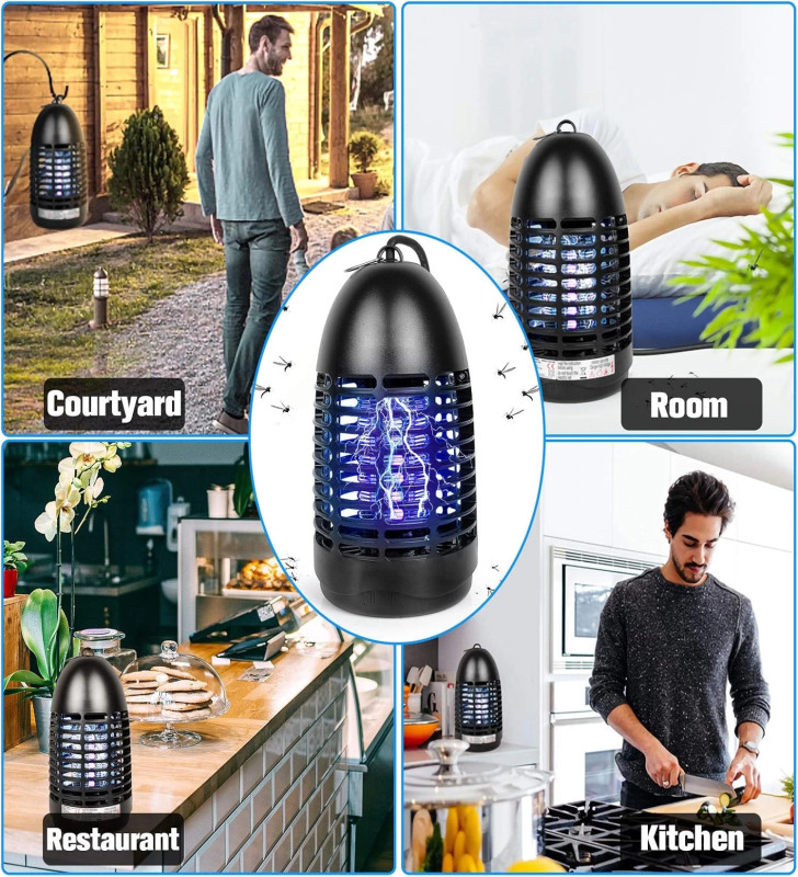 Fyc Elektrikli Böcek Öldürücü, Böcek Tuzağı Sinek Lambası, Uv Işıklı, Sivrisinek Lambası, Temizlik Fırçası, Sivrisinek Kapanı, S