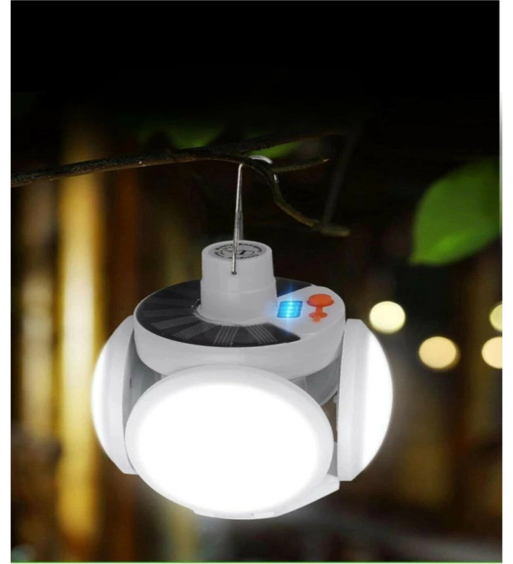 P-038 Solar Güneş Enerji Ve Usb Sarjli 5 Kanatlı - Lisinya