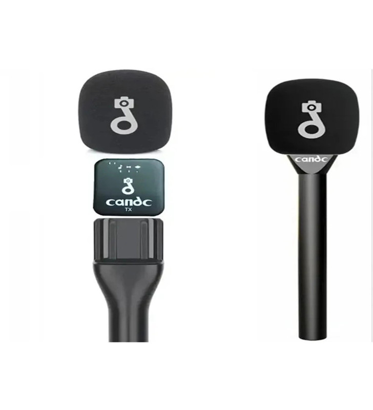 Çift Mikrofonlu Profosyonel Kablosuz Yüksek Kaliteli Ses Kaydı Röportaj Mikrofonu - Lisinya