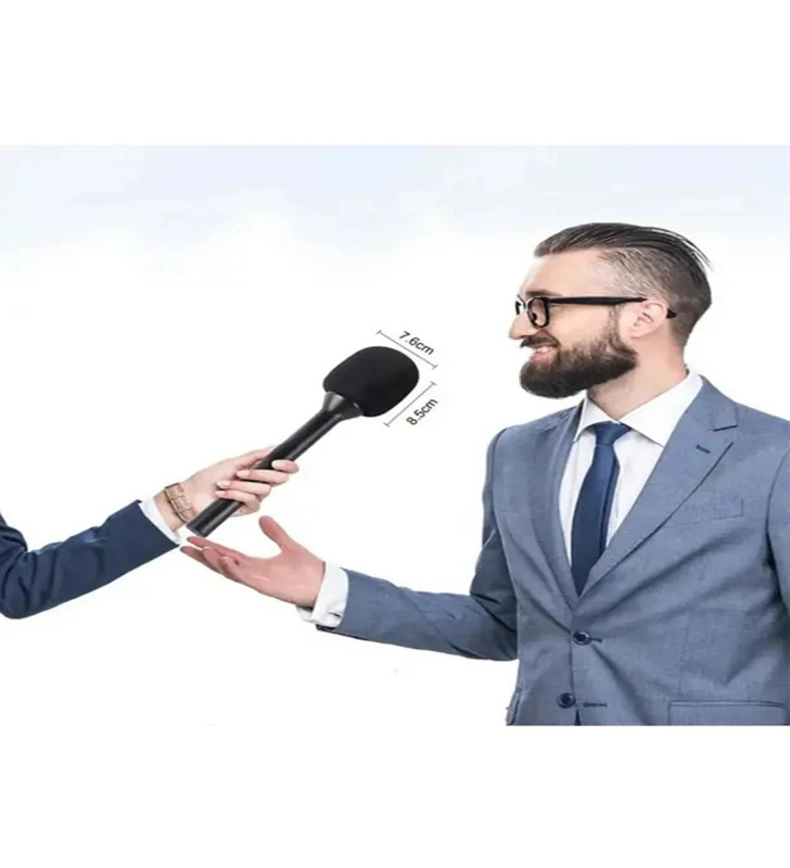 Çift Mikrofonlu Profosyonel Kablosuz Yüksek Kaliteli Ses Kaydı Röportaj Mikrofonu - Lisinya