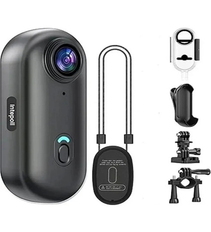 Mini 4k Wıfı Aksiyon Kamerası Vücut Kamerası Giyilebilir Video Kaydedici Hafıza Kartı Dahil - Lisinya