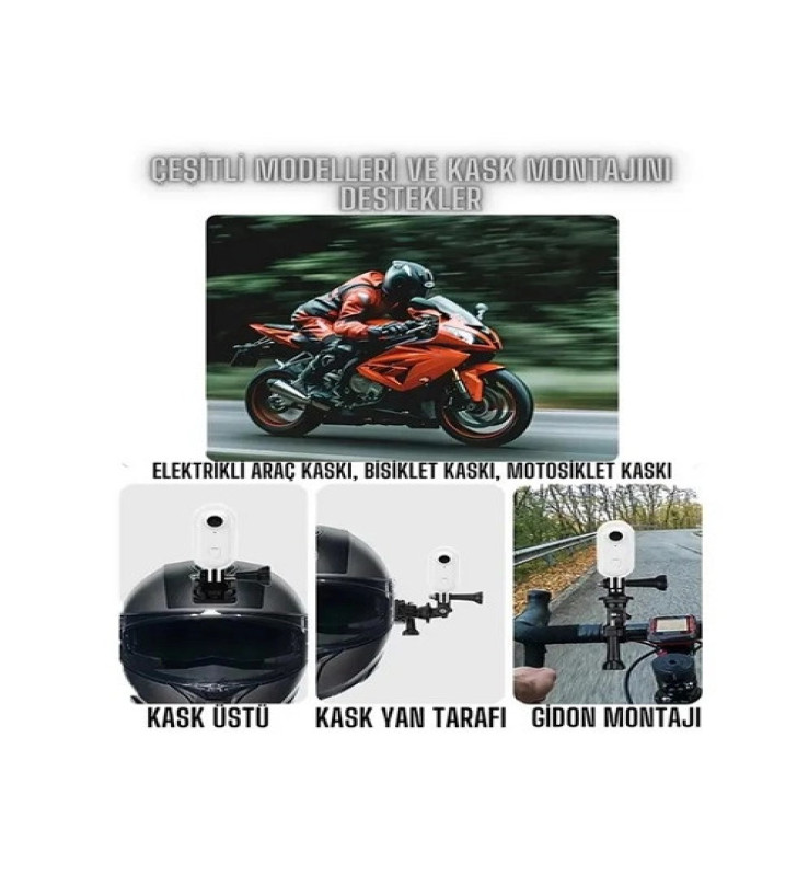 Mini 4k Wıfı Aksiyon Kamerası Vücut Kamerası Giyilebilir Video Kaydedici Hafıza Kartı Dahil - Lisinya