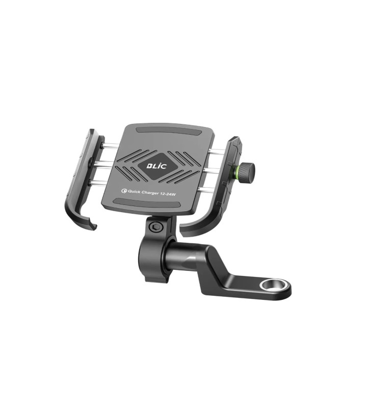 Motosiklet Gidon Ve Ayna Bağlantılı Motor Ve Bisiklet Uyumlu Telefon Tutucu 12-24w Hızlı Şarj - Lisinya