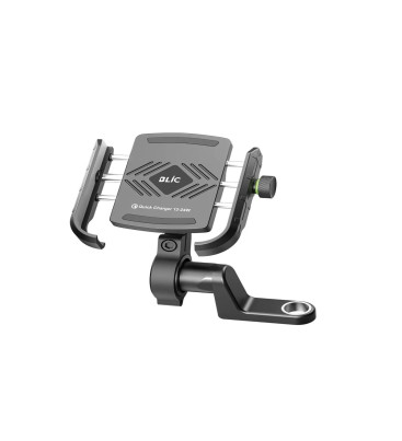 Motosiklet Gidon Ve Ayna Bağlantılı Motor Ve Bisiklet Uyumlu Telefon Tutucu 12-24w Hızlı Şarj - Lisinya