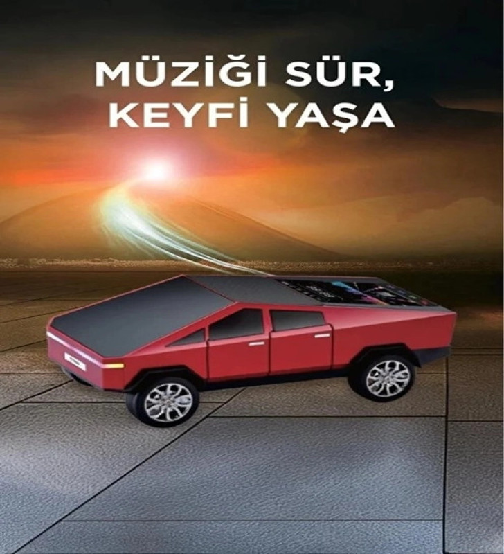 D68 Cyber Model Araba Tasarımlı Bluetooth Hoparlör 15w Güçlü Ses Rgb Led /tws/usb Kırmızı - Lisinya