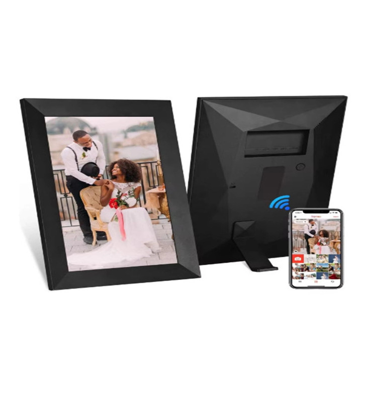 Dijital Fotoğraf Çerçevesi Kablosuz 10.1 İnç 32gb Dokunmatik Ekran, Uygulama Üzerinden Fotoğraf/video Paylaşımı - Lisinya
