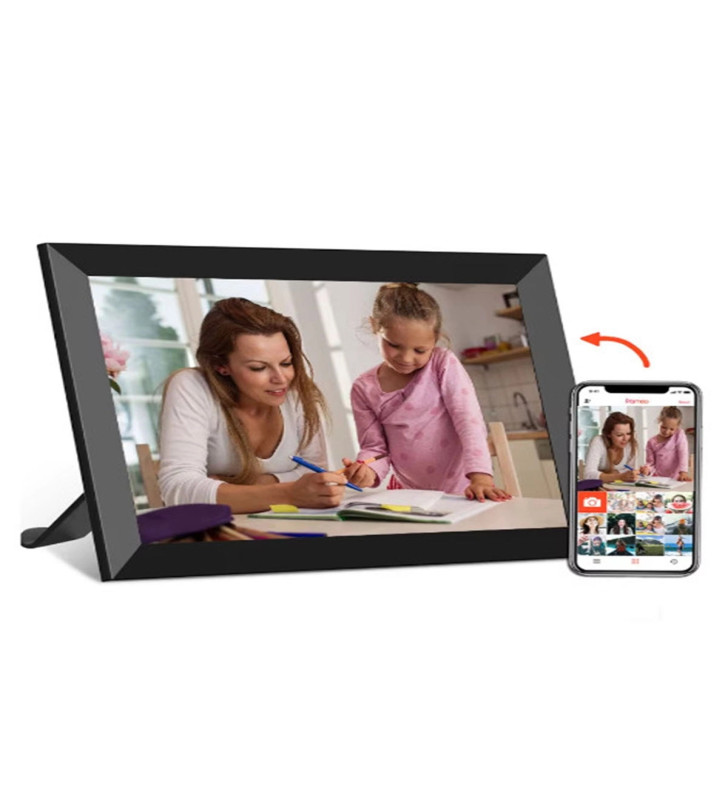 Dijital Fotoğraf Çerçevesi Kablosuz 10.1 İnç 32gb Dokunmatik Ekran, Uygulama Üzerinden Fotoğraf/video Paylaşımı - Lisinya