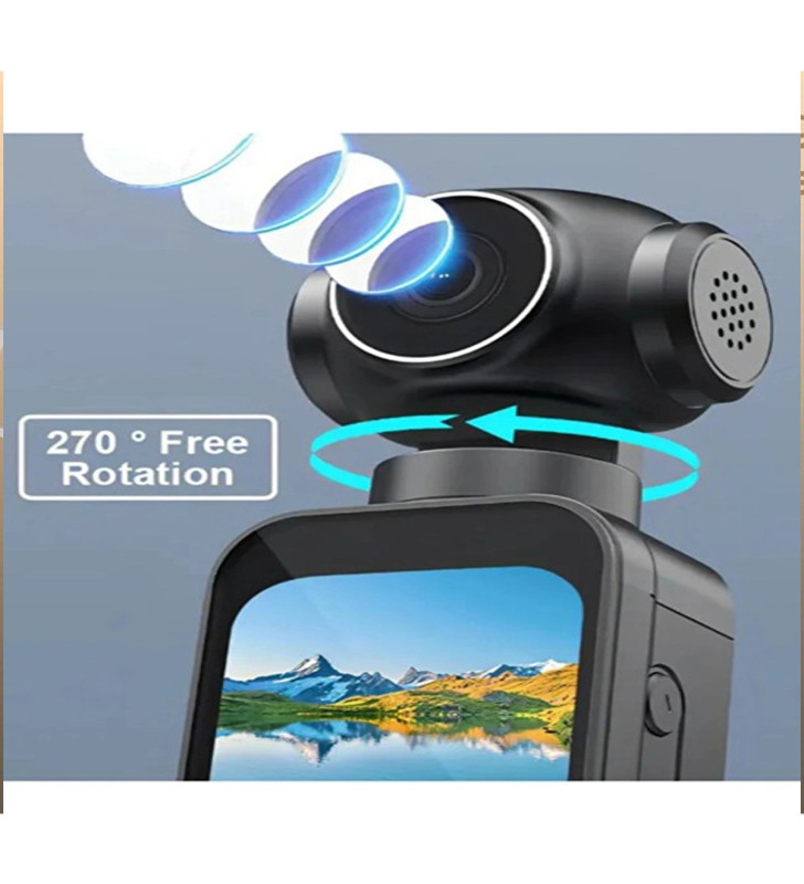 5k Ultra Hd Aksiyon Kamerası Ultra Stabil Çekim, Anti-shake Teknolojisi - Lisinya