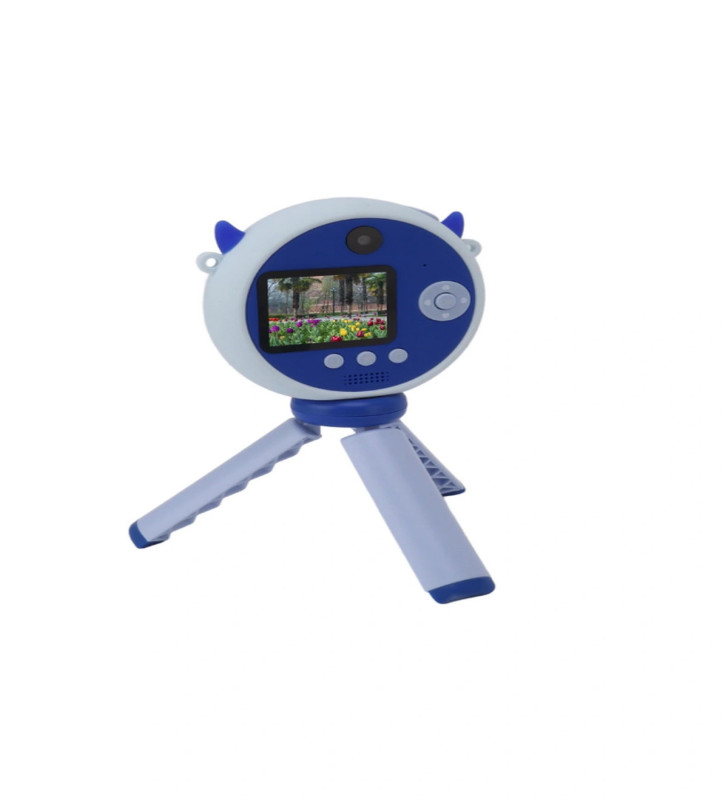 Hd Kamera Karikatür Tripodlu Çocuk Dijital Kamera Fotoğraf Makinası 1080p Video Kaydedici 2.0 İnç - Lisinya