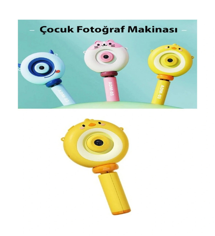 Hd Kamera Karikatür Tripodlu Çocuk Dijital Kamera Fotoğraf Makinası 1080p Video Kaydedici 2.0 İnç - Lisinya