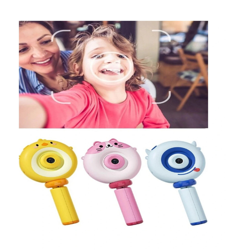 Hd Kamera Karikatür Tripodlu Çocuk Dijital Kamera Fotoğraf Makinası 1080p Video Kaydedici 2.0 İnç - Lisinya