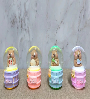 Kapibara Tasarımlı Işıklı Kar Küresi Alk5022 - Lisinya