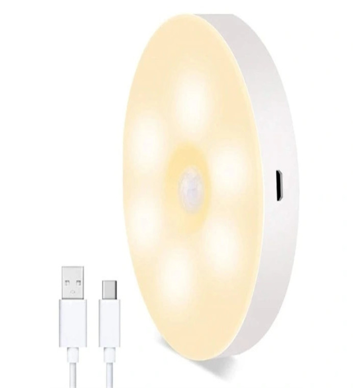 Hareket Sensörlü Usb Şarjlı Led Işık Lamba - Lisinya