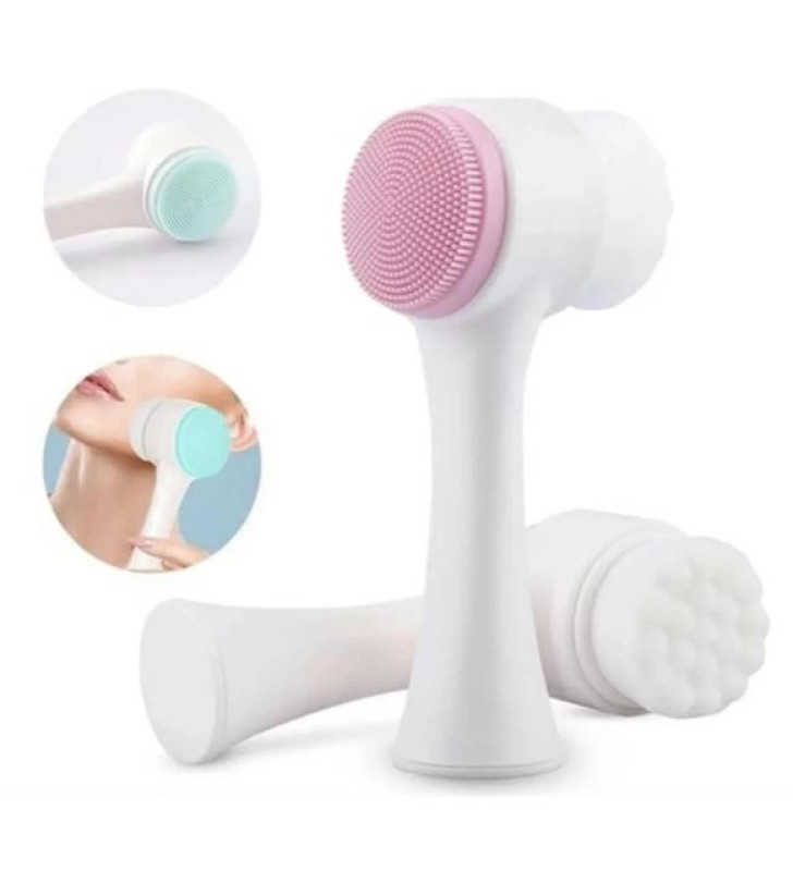 Cilt Temizliği ve Soğutucu Maske İçin Çift Taraflı Fırça ve Jel Buz Paketi ( Lisinya )