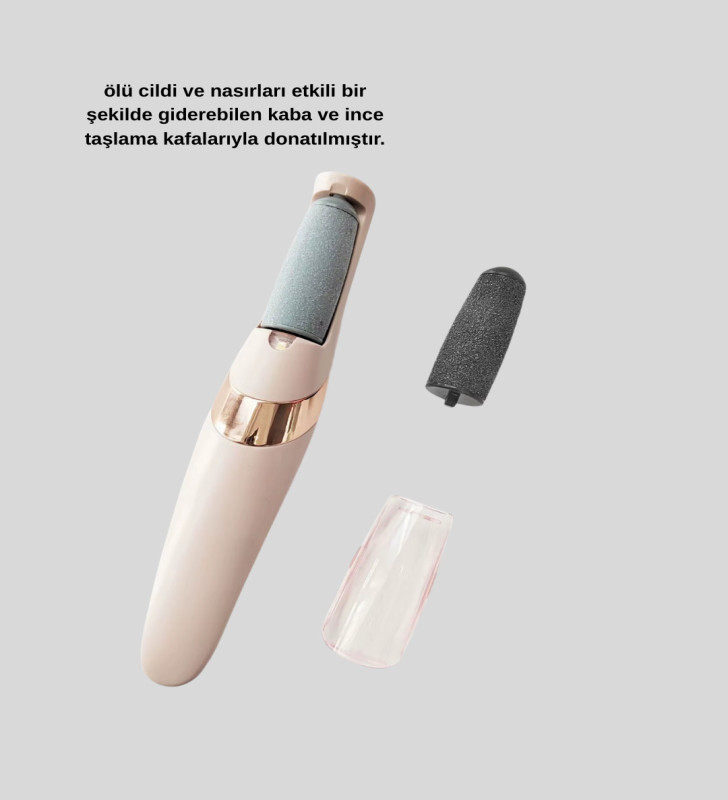 Elektrikli Ayak Törpüsü USB Şarjlı Nasır ve Kallus Giderici - Lisinya