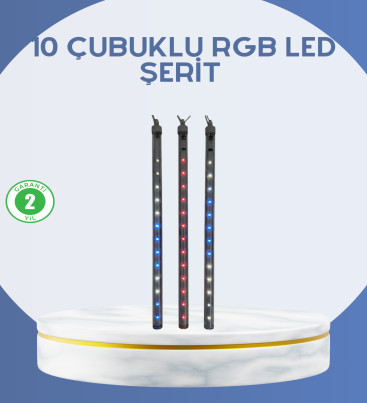 Dış Mekan LED Kayan Yıldız Işığı 10 Çubuk Aydınlatma - Lisinya