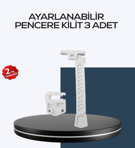 Çocuk Güvenliği İçin Cam Pencere Kilidi 3 Adet - Lisinya