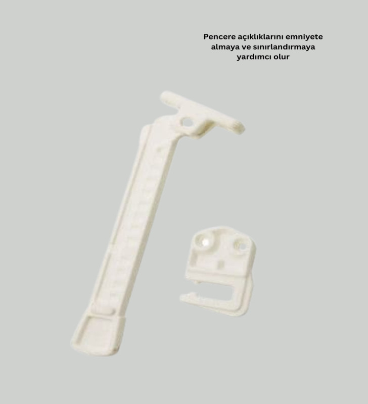 Çocuk Güvenliği İçin Cam Pencere Kilidi 3 Adet - Lisinya