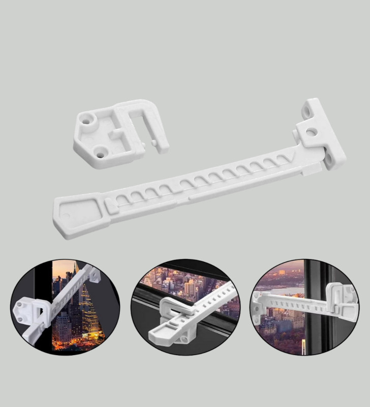 Cam Pencere Güvenlik Kilidi Açılma Sınırlayıcı Aparat 3 Adet - Lisinya