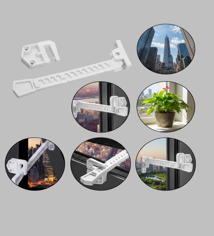 Kolay Montajlı Pencere Açılma Sınırlayıcı 2’li Set - Lisinya