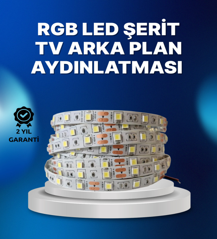 RF Kumandalı Renk Değiştiren TV LED Şerit 2MT - Lisinya