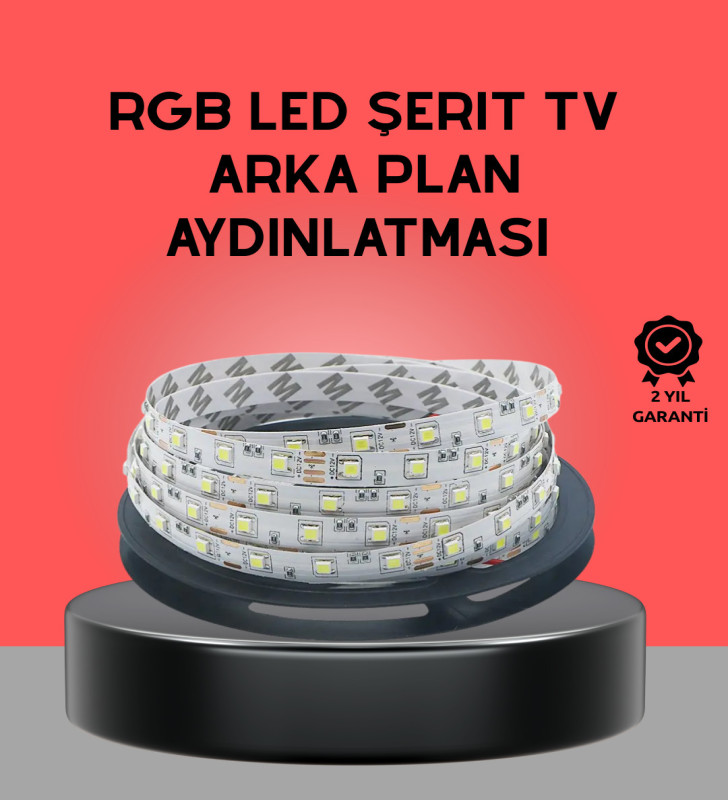 Uzaktan Kumandalı LED TV Arka Işık Şeridi - Lisinya