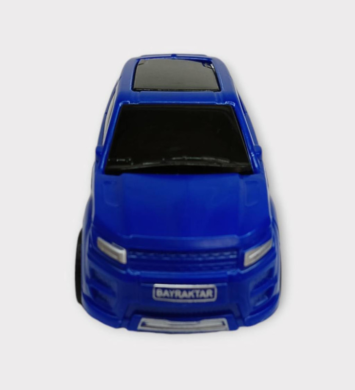 Çek Bırak Arabalar 10 Cm - Mavi Hatchback (Lisinya)