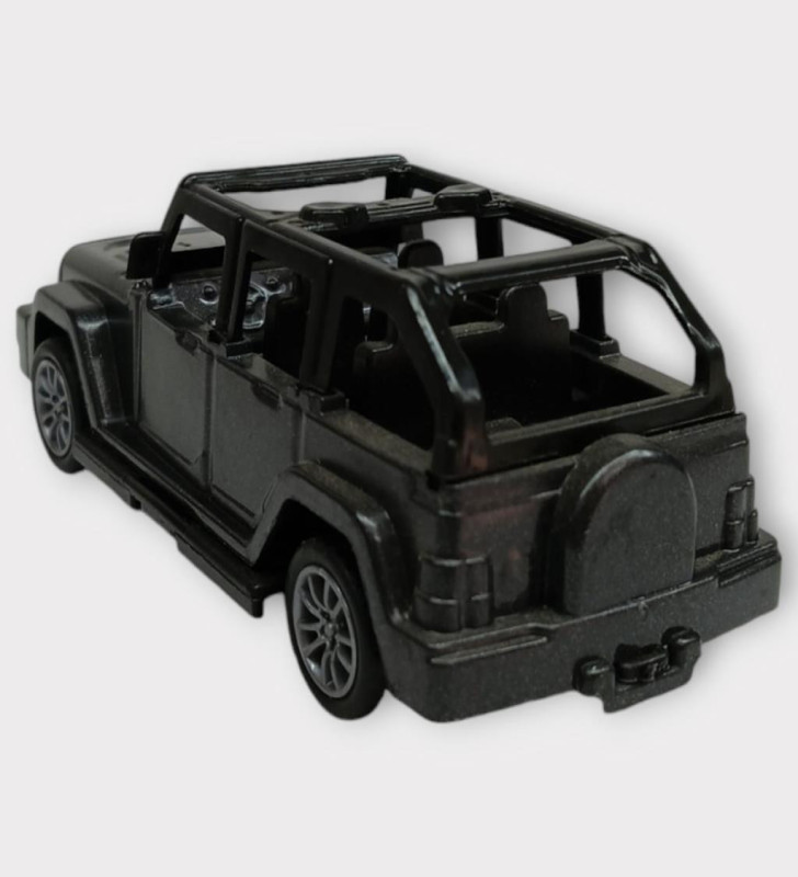 Çek Bırak Arabalar 10 Cm - Siyah Jeep (Lisinya)