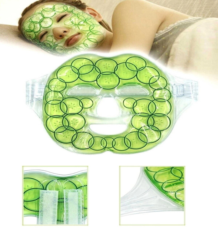 Salatalık Yüz Maske Jel Sıcak Soğuk Kullanım Rahatlatıcı ( Lisinya )