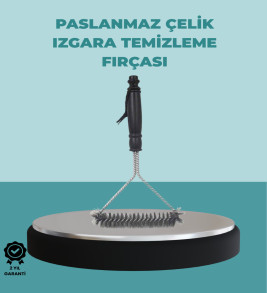 Uzun Saplı Paslanmaz Çelik Izgara Temizlik Fırçası - Lisinya