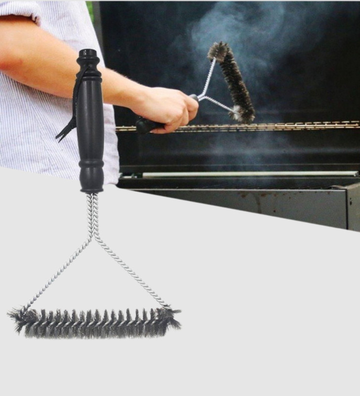 Barbekü ve Mangal İçin Tel Izgara Temizleyici Fırça - Lisinya