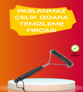Mangal Izgara Temizleme Fırçası Pas Tutmaz Çelik Telli - Lisinya