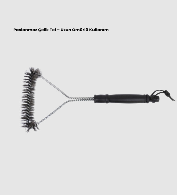 Mangal Izgara Temizleme Fırçası Pas Tutmaz Çelik Telli - Lisinya