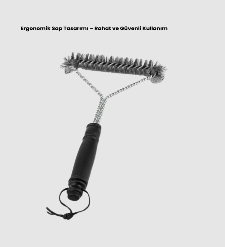 Mangal Izgara Temizleme Fırçası Pas Tutmaz Çelik Telli - Lisinya